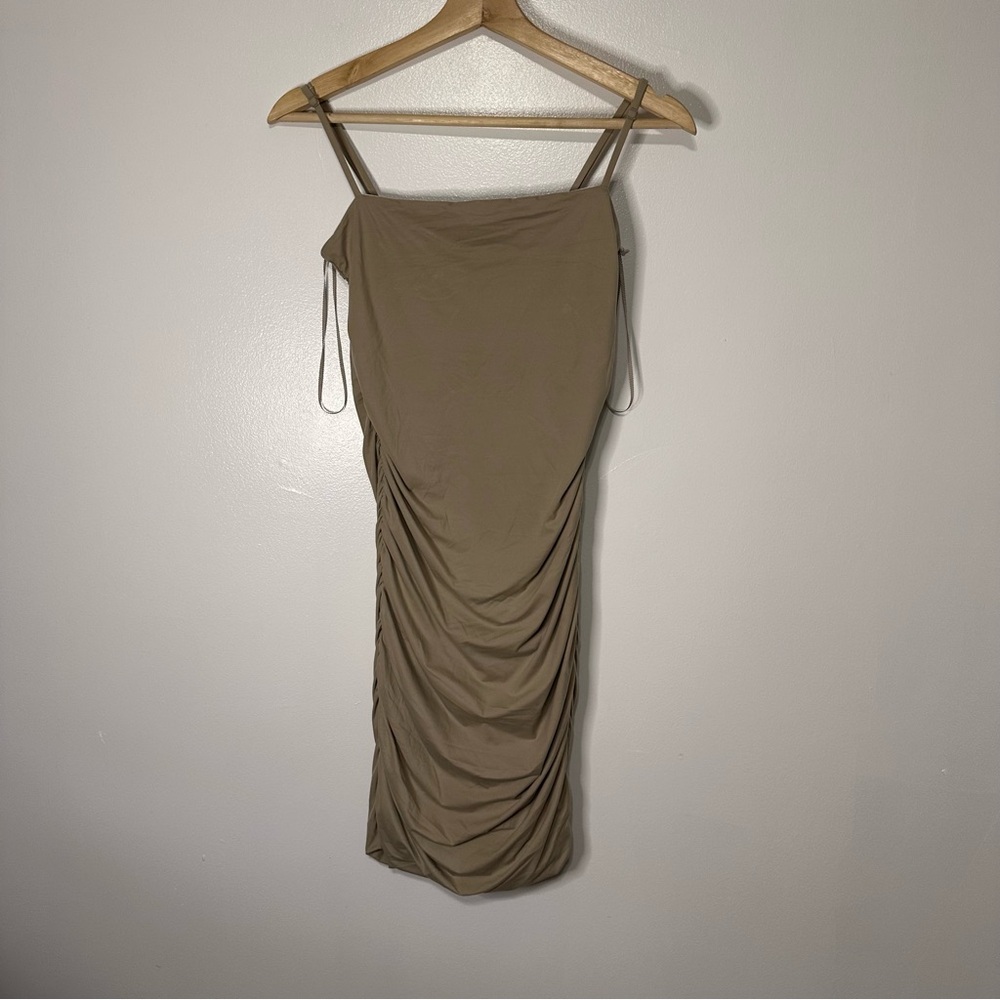 NWOT Lululemon Wundermost Ultra-Soft Nulu Ruched Spaghetti-Strap Dress - Picture 3 of 8